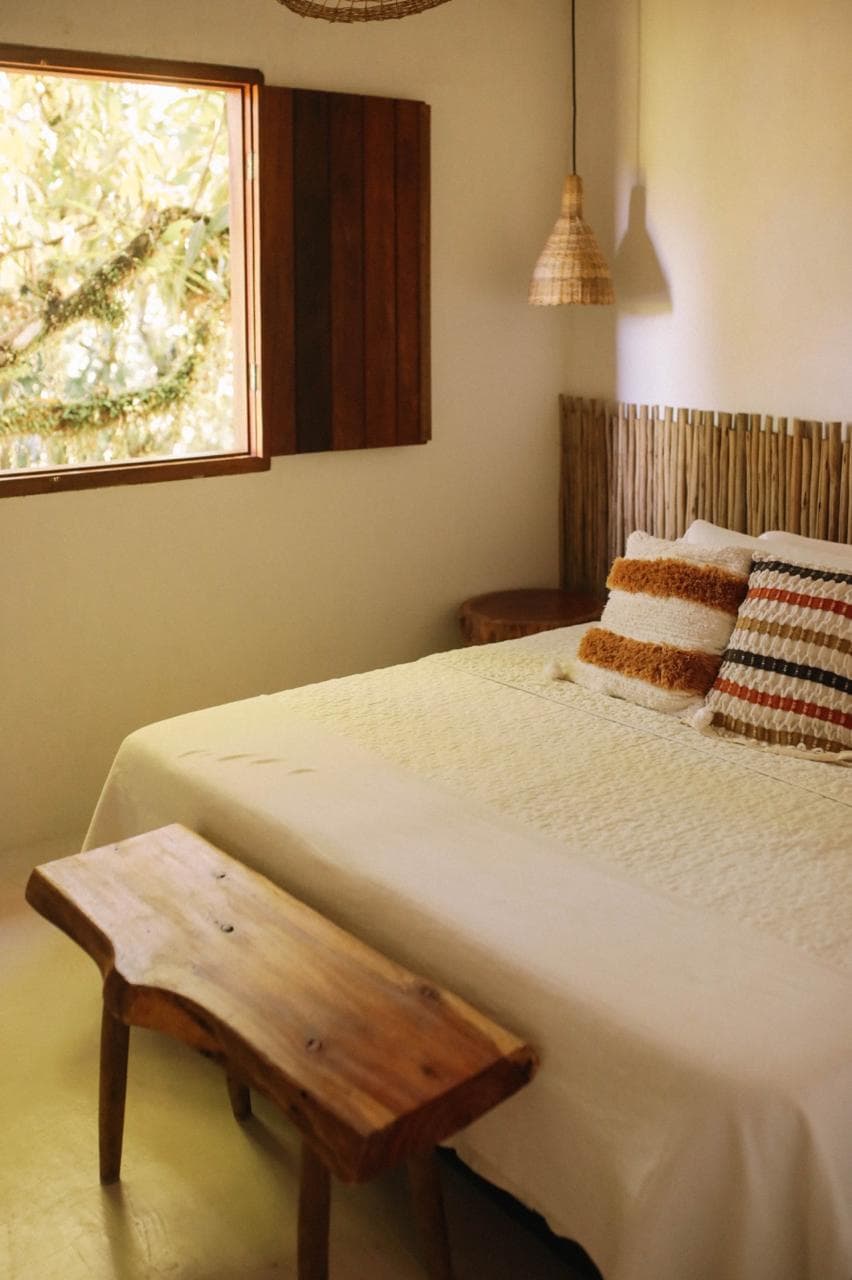 Quarto com ar condicionado em caraiva